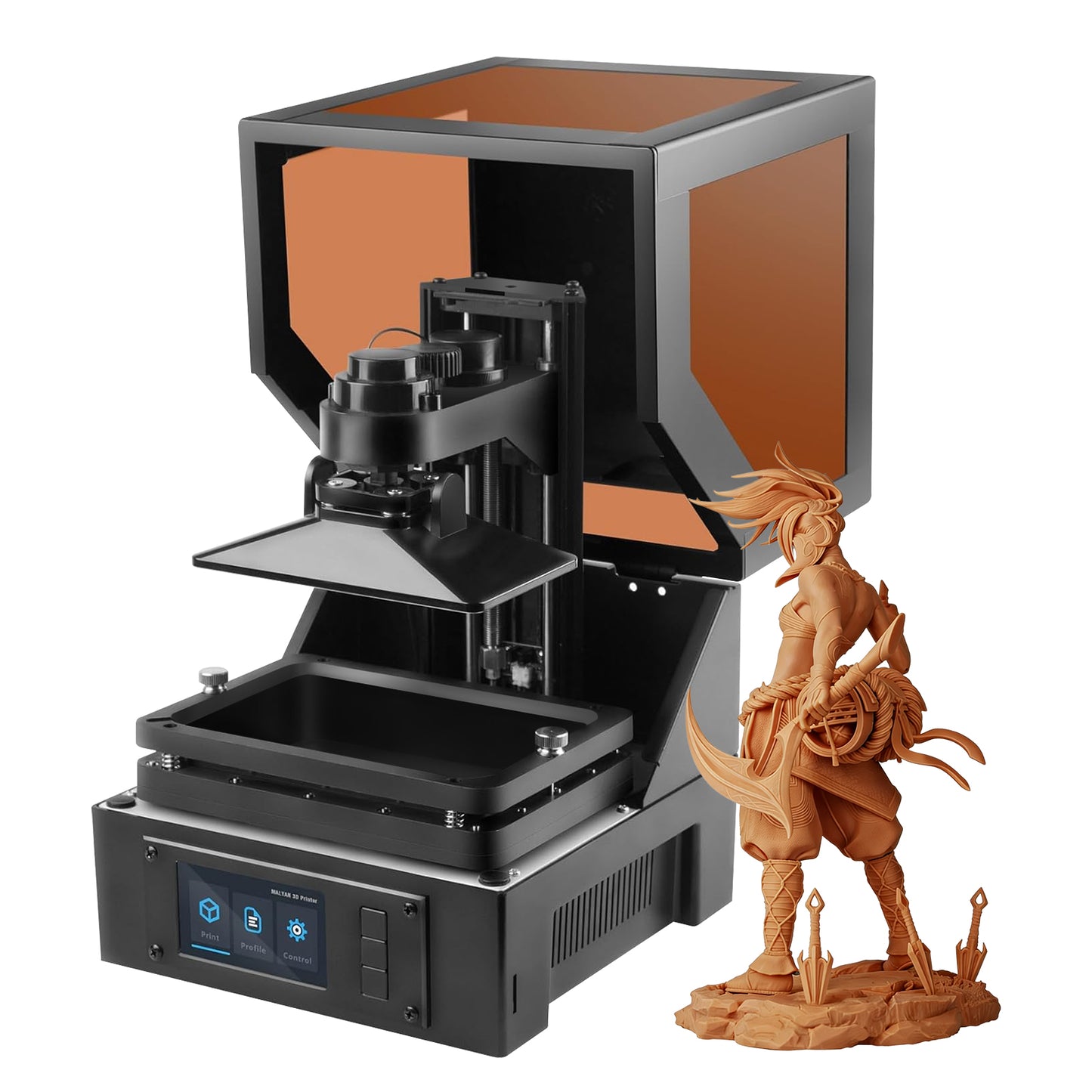 MALYAN S100 Mini Resin 3D Printer with 5.5" 2K LCD Curing Screen, High Precision, Auto Leveling, Printing Size 115 x 65 x 110 mm, Beginner Friendly