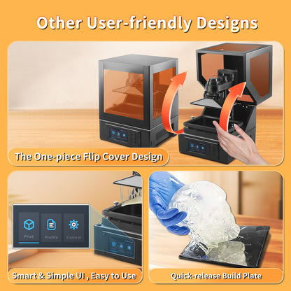 MALYAN S100 Mini Resin 3D Printer with 5.5" 2K LCD Curing Screen, High Precision, Auto Leveling, Printing Size 115 x 65 x 110 mm, Beginner Friendly