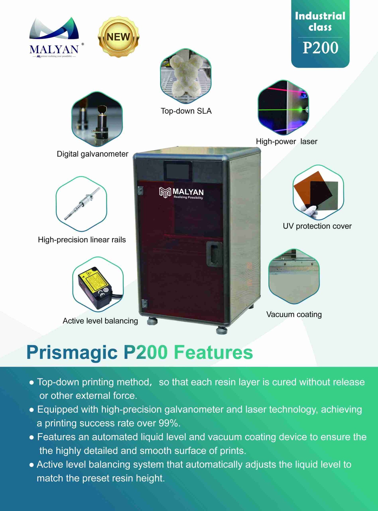 MALYAN P200 Resin 3D Printer