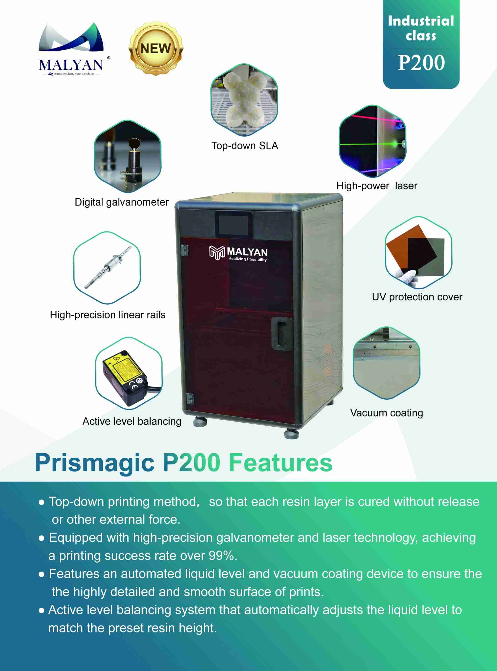 Industrial-Grade Top-Down SLA 3D Printer