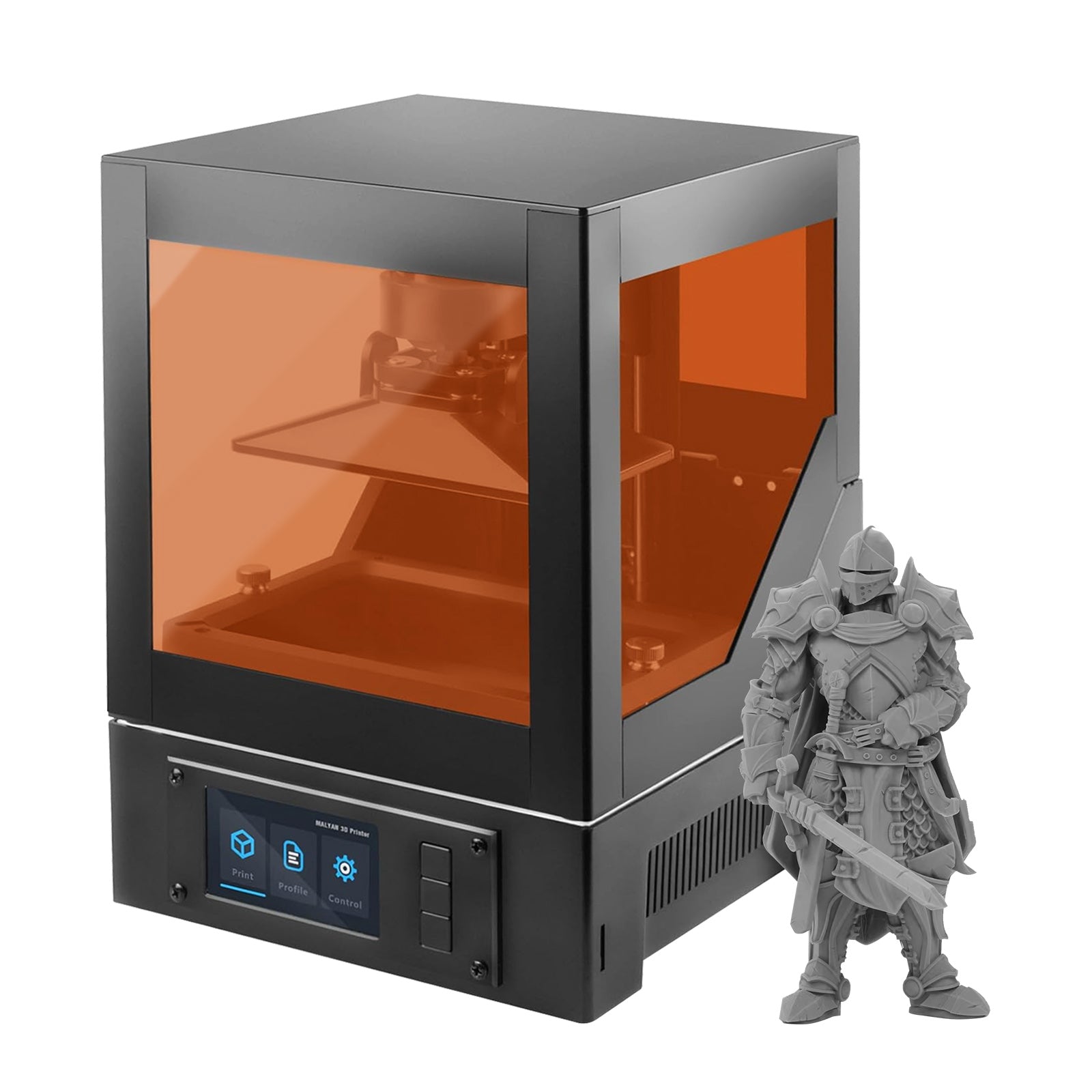 Compact resin printer for detailed models